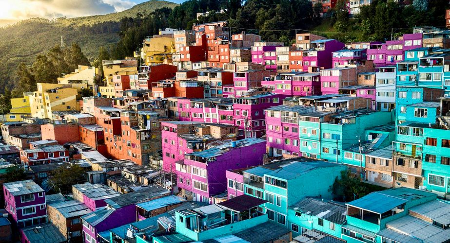 Kleurrijke wijk Bogota Kleurrijke wijk Bogota